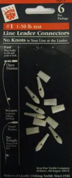 BEAR PAW LEADER CONNECTOR 6/PK 1-50#  MFG# MP-1