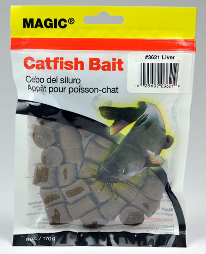 Triple S Sporting Supplies. MAGIC Catfish Bait in Bag-Brown/Liver