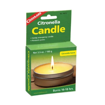COGHLANS BUG CANDLE CITRONELLA CANDLE 16-18 HRS CP=12  MFG# 9075