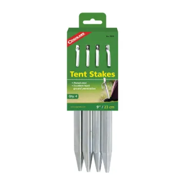 COGHLANS STEEL TENT STAKE 9 PLATED STEEL STAKES CP=12  MFG# 9809