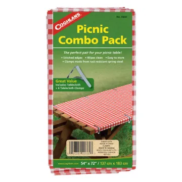 COGHLANS PICNIC COMBO PACK (TABLECLOTH &amp; CLAMPS) CP=6  MFG# 0660