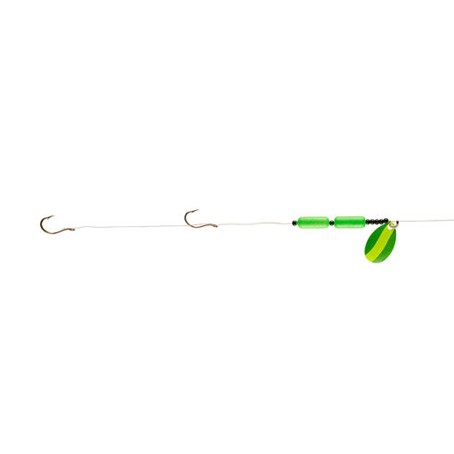 Triple S Sporting Supplies. LINDY FLOATING WORM HARNESS LIME/YELLOW BLADE  LIME FLOAT MFG# LR-733