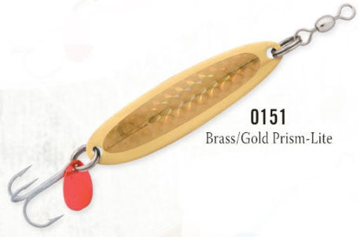 Triple S Sporting Supplies. LUHR JENSEN 1/2 Krocodile (Treble Hook) Brass /  Gold Prism-Lite MFG# 1003-012-0151
