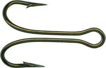 MUSTAD DOUBLE HOOK 50BOX BRONZE SZ8(OLD MFG#7827-8)  MFG# 7825-BR-8