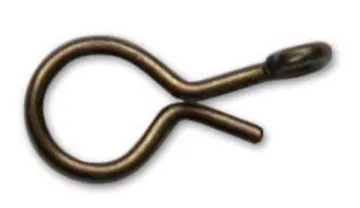 MUSTAD BRONZE SNAP HOOK SZ 3 12/PK(OLD MFG#77145-3)  MFG# 77145-BR-3