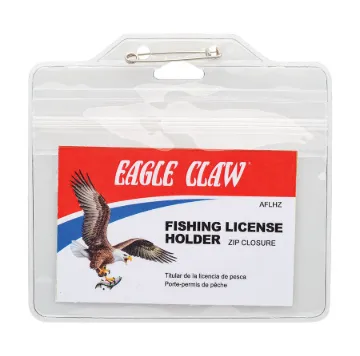 EAGLE CLAW FISHING LICENSE HOLDER W/ZIP CLOSURE  MFG# AFLHZ