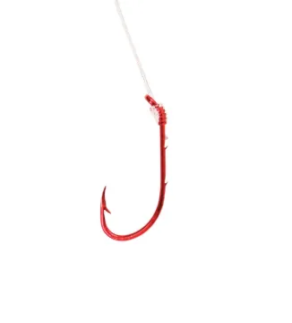 EAGLE CLAW SZ-6 SINGLE SNELLED BAITHLDR RED HOOK 6/PK(MIN ORDER 12PK) MFG# 139GEH-6(EA)