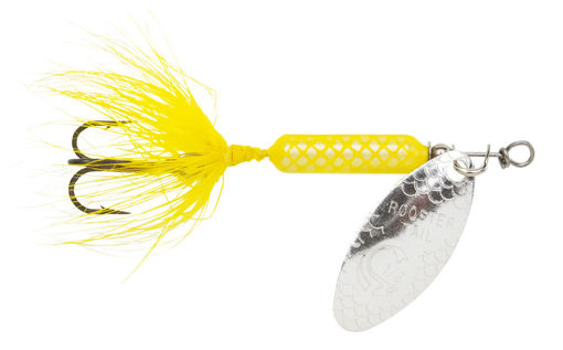 Triple S Sporting Supplies. YAKIMA ROOSTERTAIL 1/6 OZ YELLOW/SILVER MFG#  210-YL