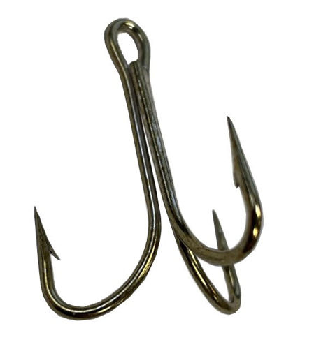 Triple S Sporting Supplies. Addya Open Eye Split Shank Clip-In Bronze  Treble Hooks X Strong Bronze 2 10pk MFG# A405-BN-2-10