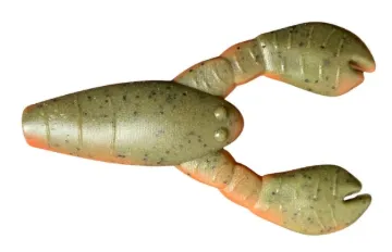 Great Lakes Finesse GLF SNACK CRAW 2.1" (6PK) GREEN PUMPKIN/ORANGE LAM GLFSC210-25F
