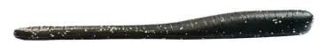 Great Lakes Finesse GLF Drop Worm - 4 IN - 8 Pack Matte Black , #GLFDW400-09