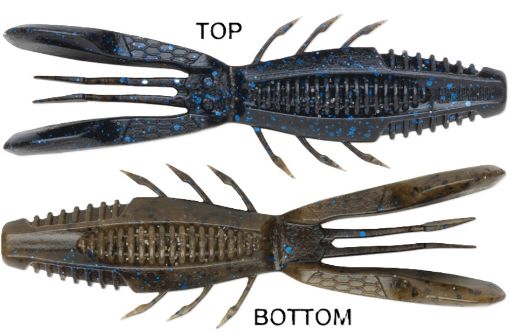 Picture of CrushCity Bronco Bug 4  Black Blue Green Pumpkin  4inch 6/pk CCBRB4BBGP CP=4