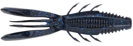 Picture of CrushCity Bronco Bug 4  Black Blue Flake 4inch 6/pk CCBRB4BKB CP=4