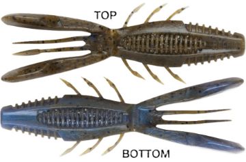 Picture of CrushCity Bronco Bug 4  Green Pumpkin Blue Pearl  4inch 6/pk CCBRB4GPBP CP=4