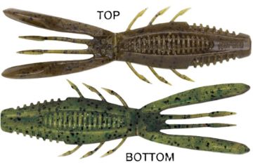 Picture of CrushCity Bronco Bug 4  Green Pumpkin Watermelon  4inch 6/pk CCBRB4GPWM CP=4