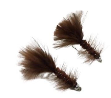 Picture of PERFECT HATCH STREAMER-BEADHEAD WOOLY BUGGER-BROWN-SZ8-2/PK