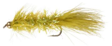 Picture of PERFECT HATCH STREAMER-BEADHEAD CRYSTAL BUGGER OLIVE-SZ6-2/PK