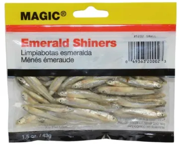 MAGIC PRODUCTS  EMERALD SHINER MINNOWS-POUCH-SMALL  MFG# 5202