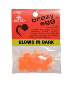 MAGIC CRAZY EGGS GLOW FLO ORANGE 10/PK  MFG# 33256