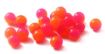 Picture of CLEARDRIFT - SOFT BEADS - 50/50 - 10MM - HOT PINK/HOT ORANGE - 15 PACK