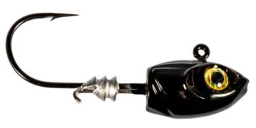 Picture of Z-MAN MICRO SHAD HEADZ 1/16 OZ BLACK 4 PACK