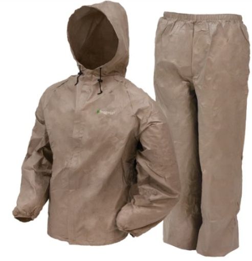 Picture of FROGG TOGGS BASIC RAINSUIT KHAKI SZ XL  MFG# UL12104-04-XL