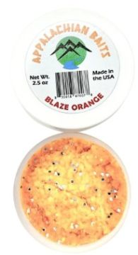 APPALACHIAN BAITS Blaze Orange dough bait 2.5 ounce