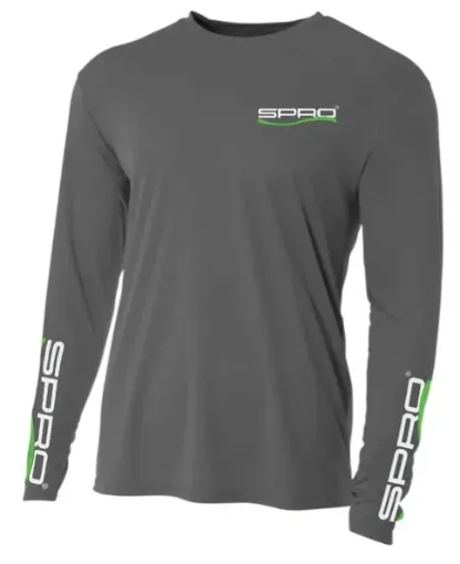 SPRO GRAY SHIRT LONGSLEEVE 2XL #P0100-G-LONGSLEEVE-2XL