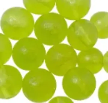 CATALYST BEADS - 12MM - 12PK - BIOHAZARD PEARL - (BRIGHT GREEN CHARTRUESE PEARL)