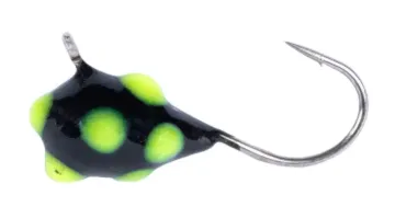Clam Confetti Drop - 2 Pack - Size 12, 1/32 oz, Black/Chart Glow DotModel#19848 cp=6