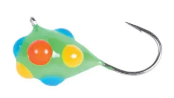 Clam Confetti Drop - 2 Pack - Size 12, 1/32 oz, Green Multi-Color Glow DotModel#19854 cp=6