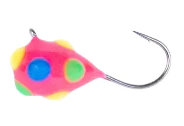 Clam Confetti Drop - 2 Pack - Size 12, 1/32 oz, Pink Multi-Color Glow DotModel#19855 cp=6