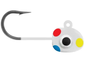 Clam T3 Drop Tungsten Jig - 2/pk - Sz. #10,1/16oz,White Wonderbread Mod Model#19964 cp=6