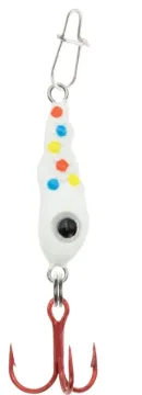 Clam Bomb Drop Spoon,Tungsten,Sz. #12,1/16oz,White Wonderbread Model#20015 cp=6