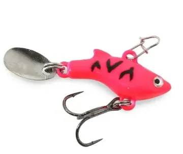 CLAM TIKKA FLASH MINI CRANK W.Flapper Blade, 1/16 oz, Size #18, Red Tiger Glow Model#17617 cp=6