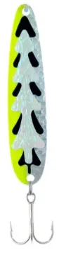MICHIGAN STINGER-STINGER-3.75"-SILVER HAMMERED-KILLER YELLOW
