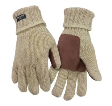 "Northstar full finger Ragg glove , leather palm, Thinsulate  Sz L"