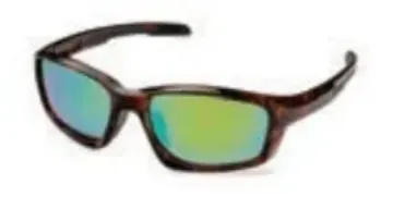 Fisherman Eyewear Angler - Shiny Tort w/Blk. Rubber Trim - Brn. Lens w/Green Revo